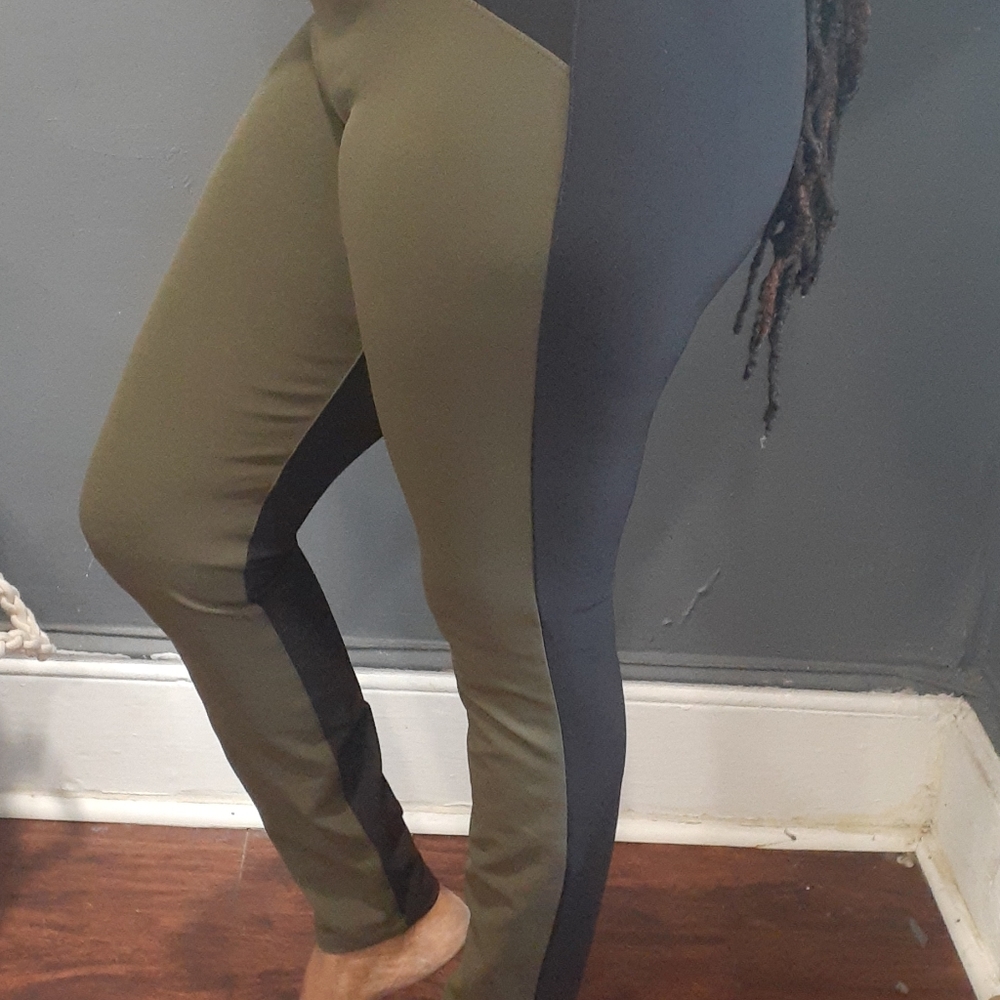 Vtg Theory two tone pants size 8 - Picture 2 of 13